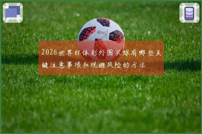 2026世界杯体彩外围买球有哪些关键注意事项和规避风险的方法